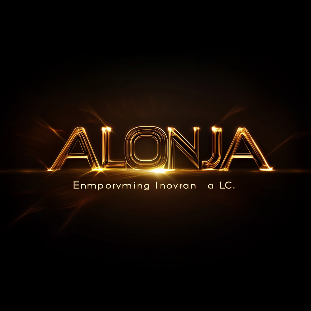 Professional banner for ALONJA Enterprises LLC with spotlight