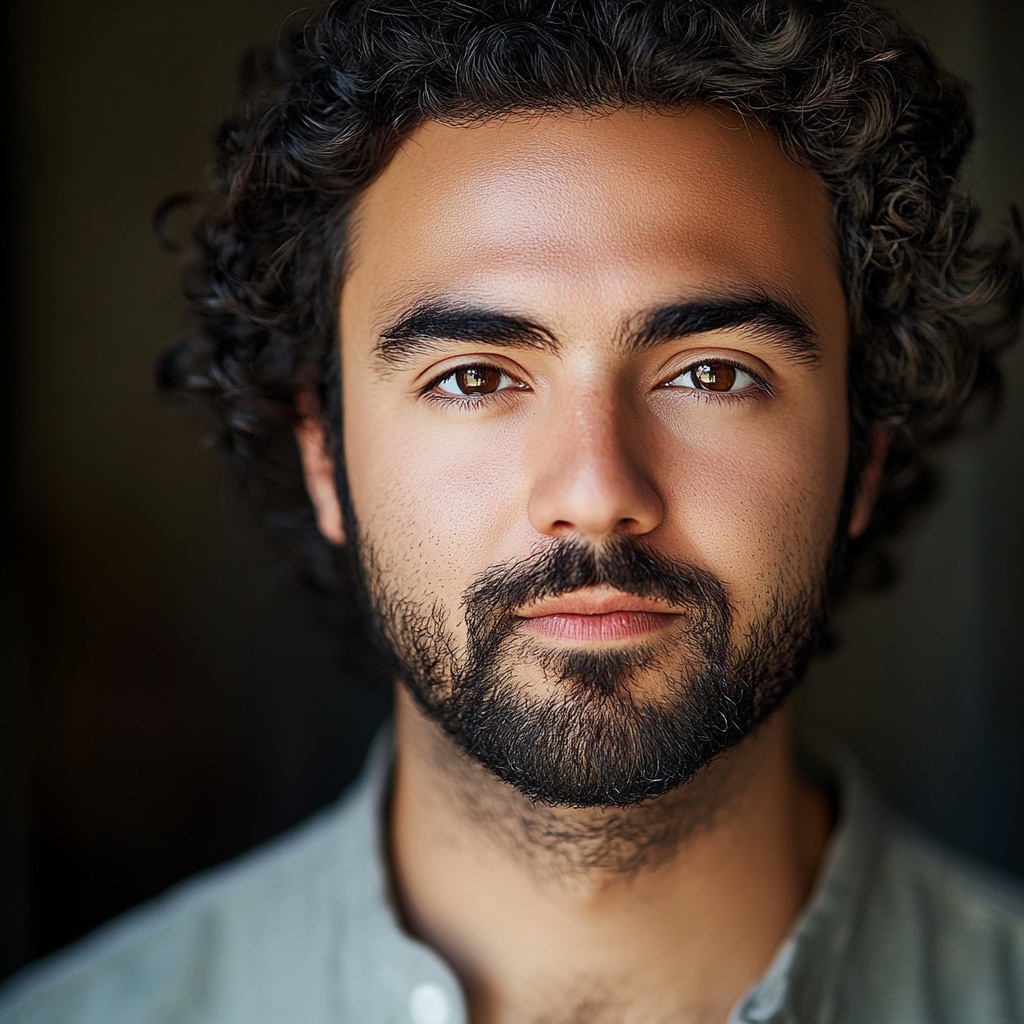 Professional headshot of Eastern Mediterranean man in office setting.