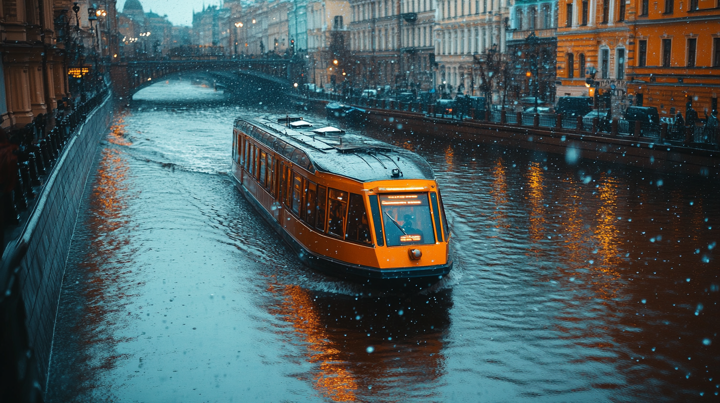 Rainy day view from Tvisinter train window