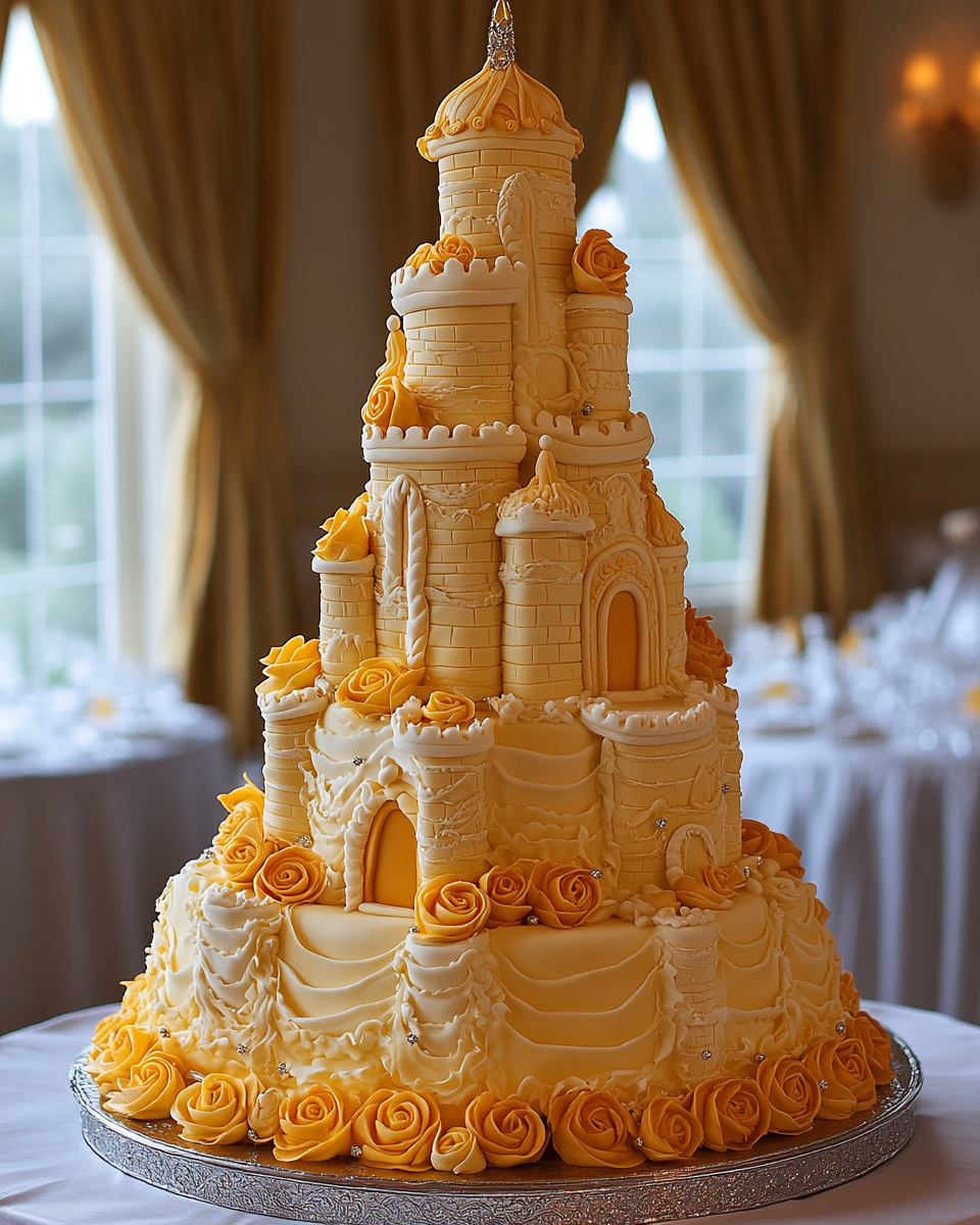 Rapunzel's Tower Inspired Elaborate Wedding Cake Design