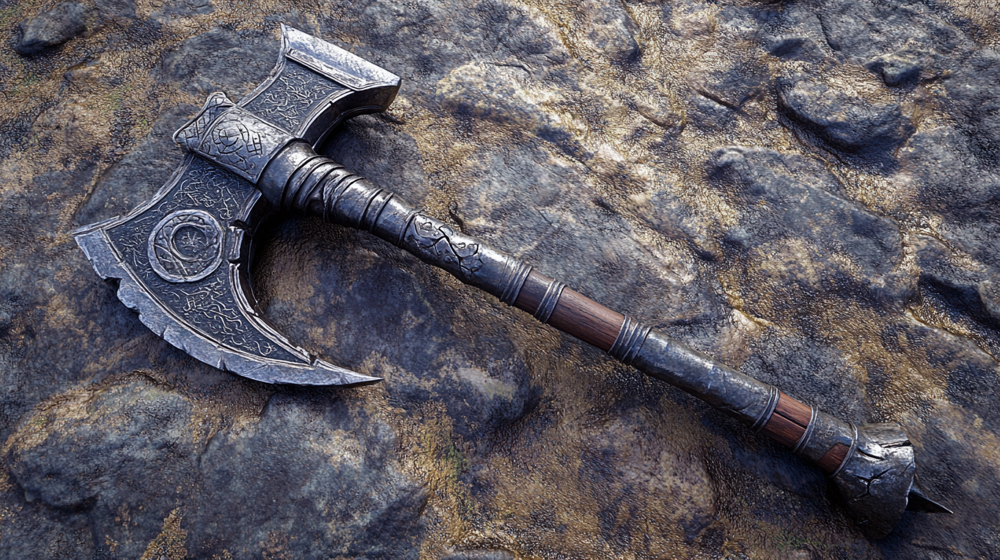 Rare medieval weapon in vivid 4K detail.