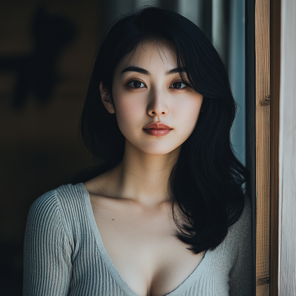 Real 28-Year-Old Woman Portrait in Soft Natural Light