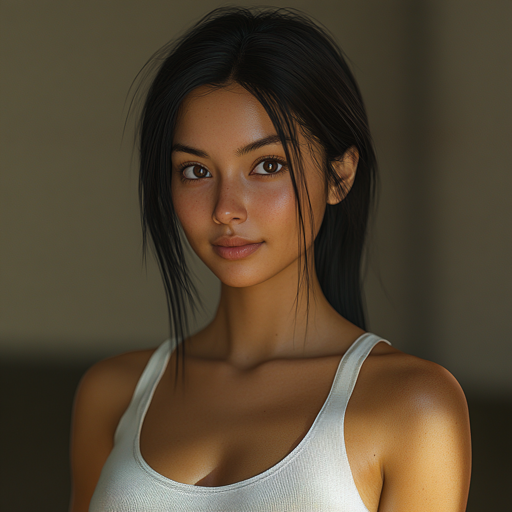 Realistic 28-Year-Old South Asian Woman Portrait