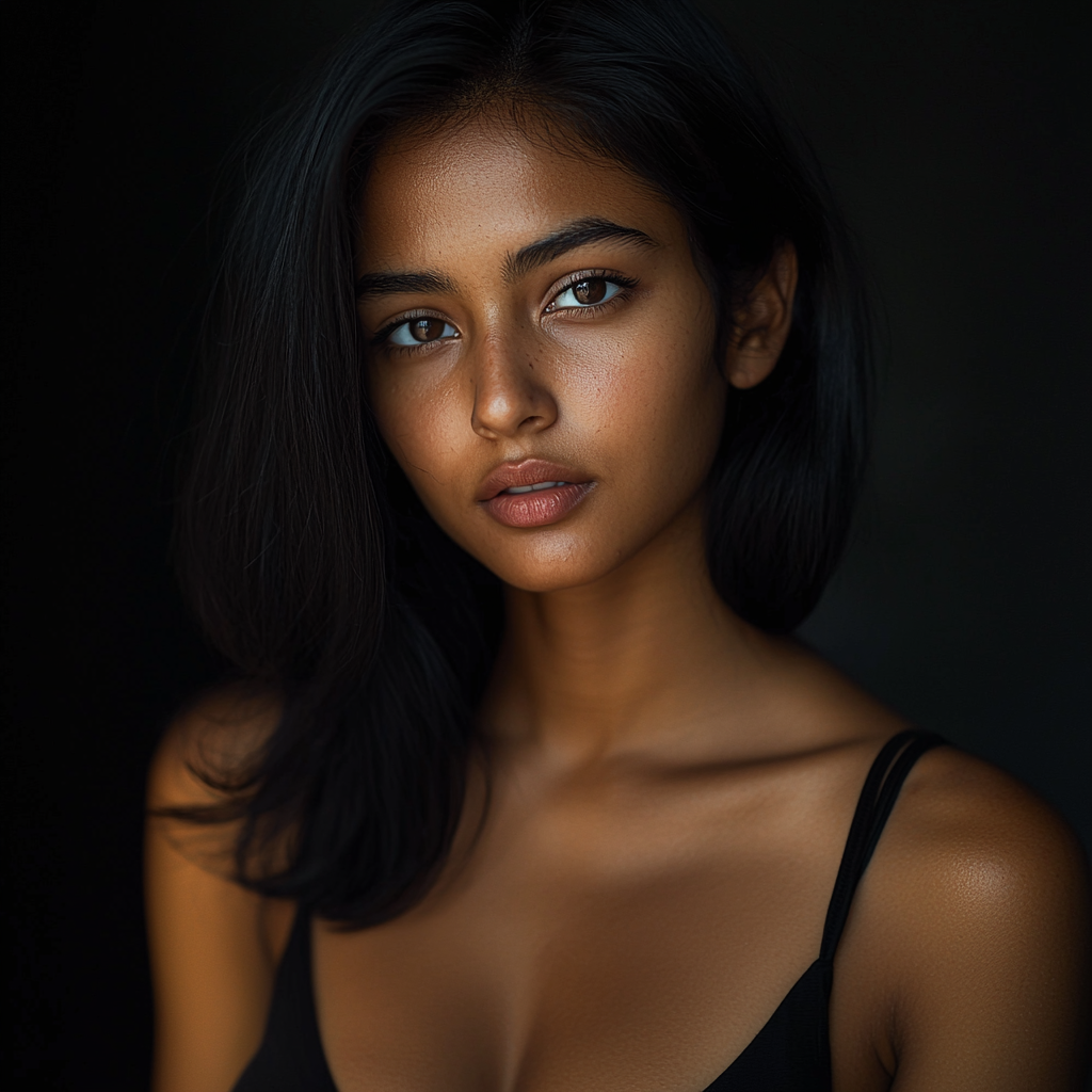 Realistic Portrait of 28-Year-Old South Asian Woman