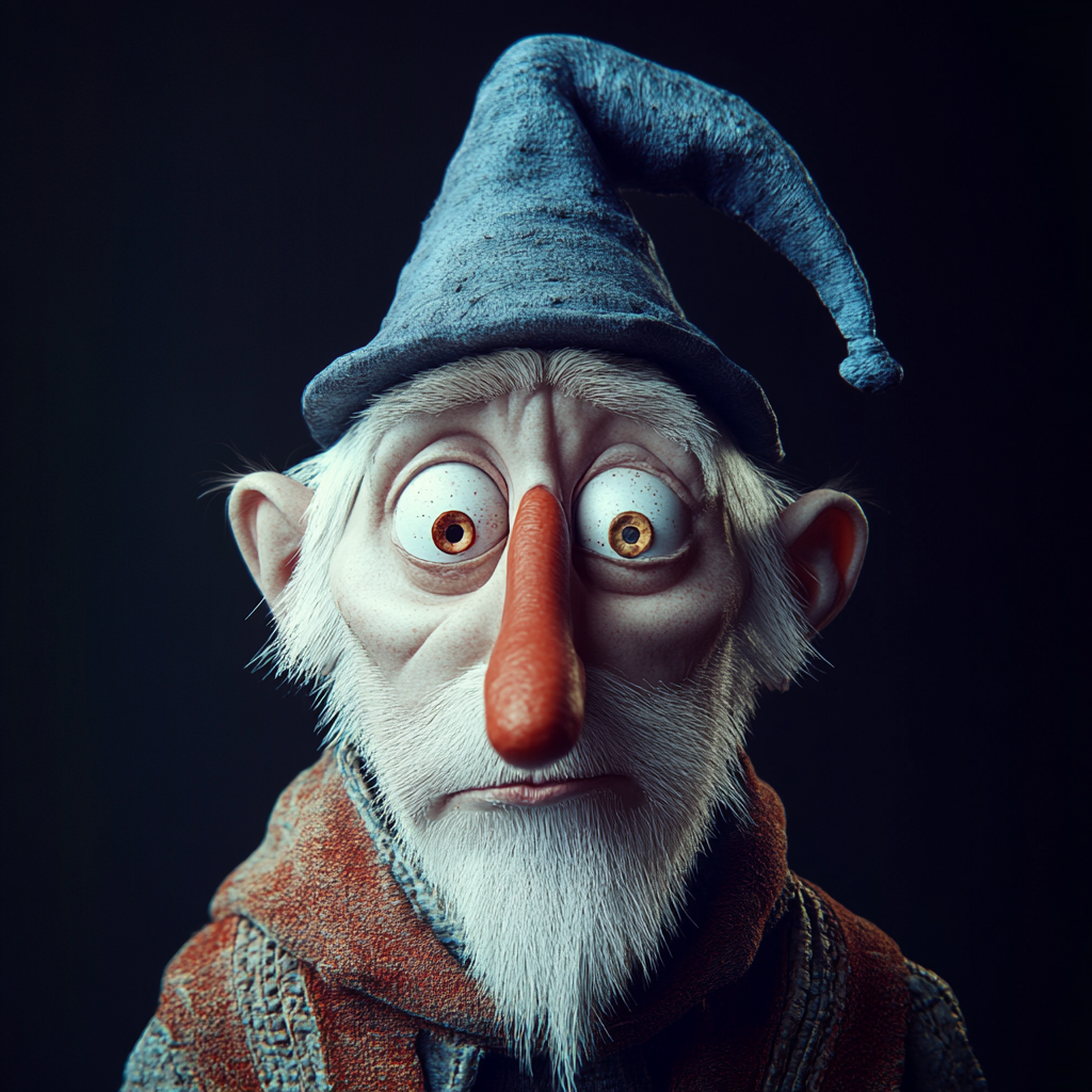 Realistic Snow Miser in 4K Portrait Painting