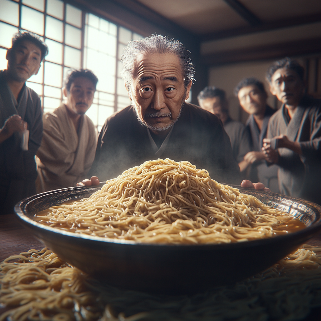 Regretful Apology in Traditional Japanese Noodle Ceremony