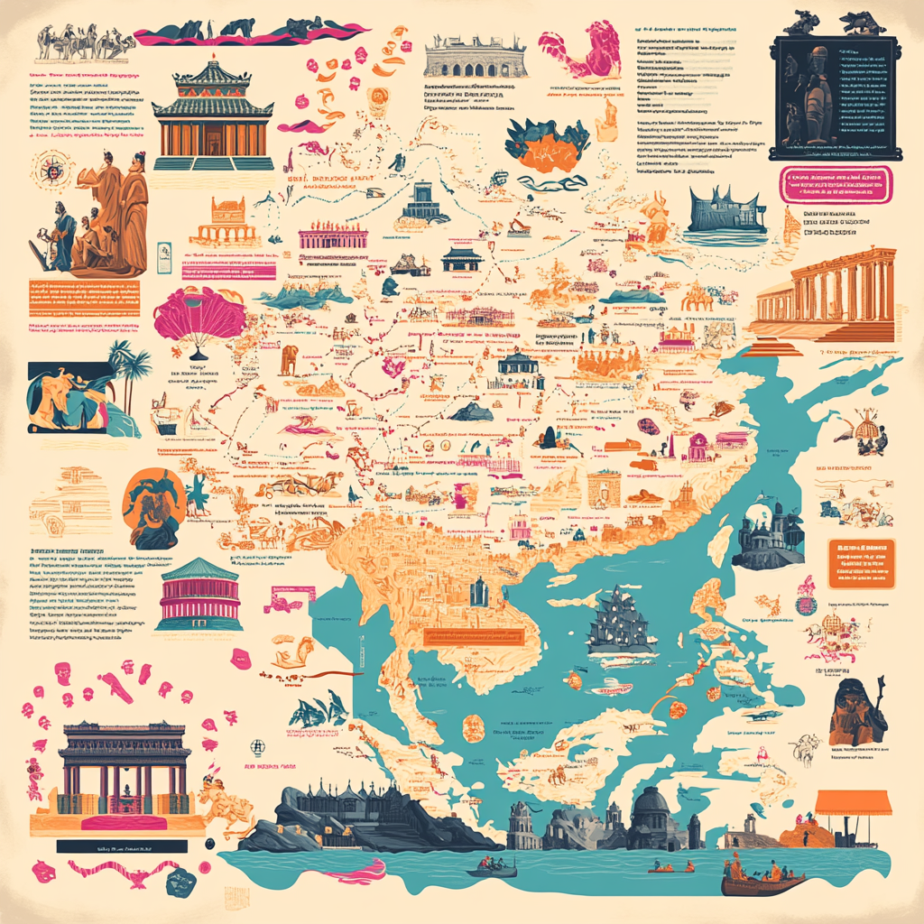 Rise and Fall of Major Civilizations Infographic  