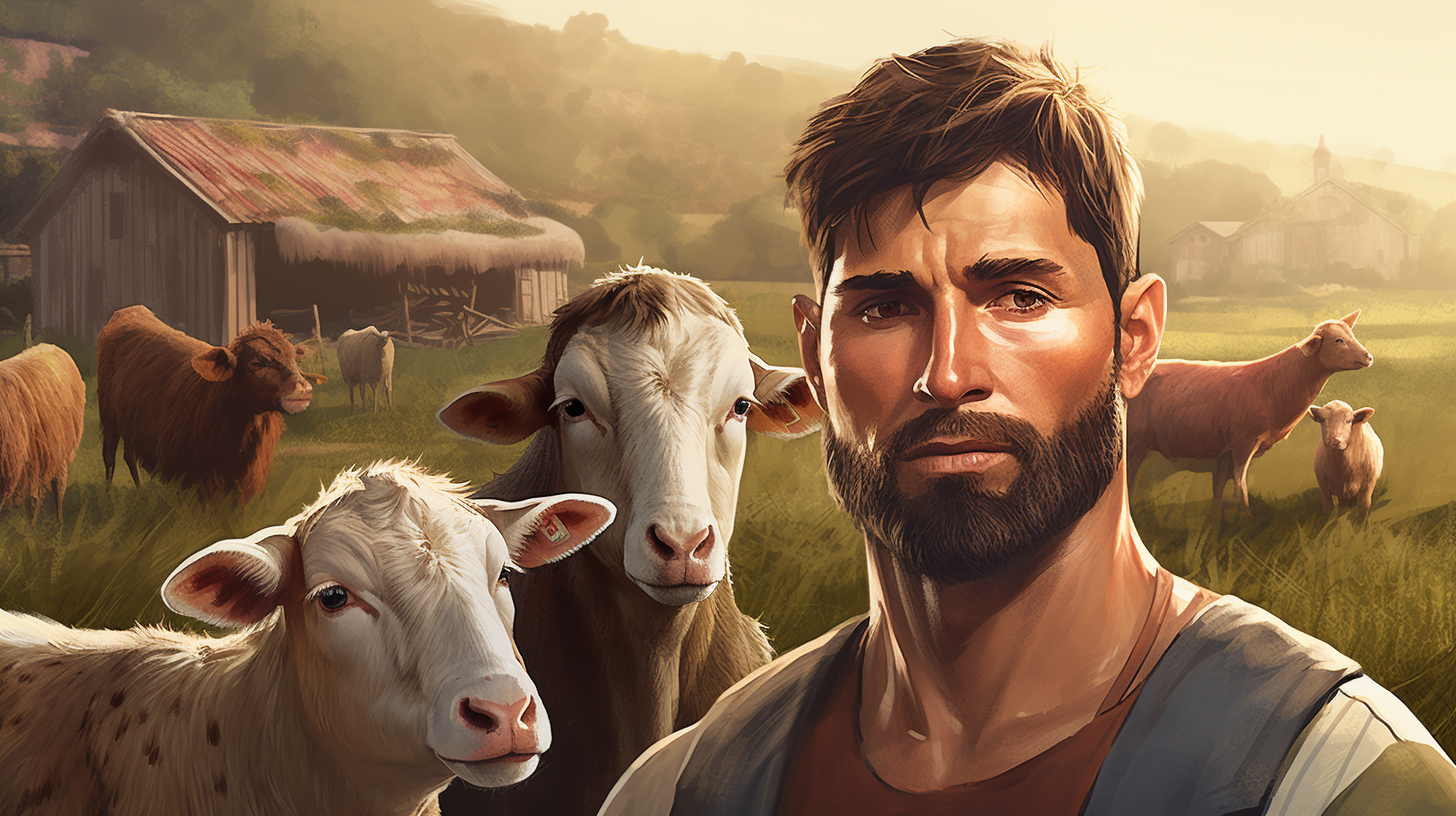 Ronaldo and Messi on a Farm with Animals