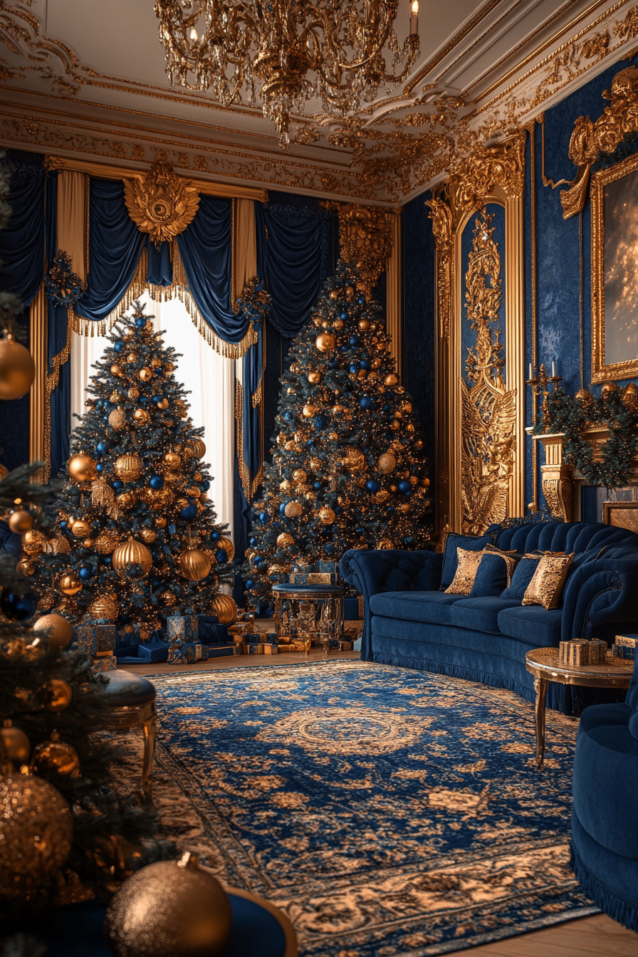 Royal European Christmas Living Room in Grand Palace