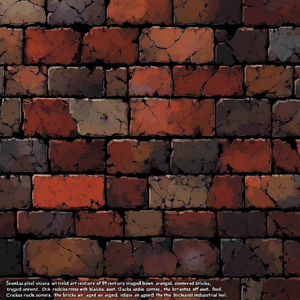 Rugged old brick texture for coal mine entrance