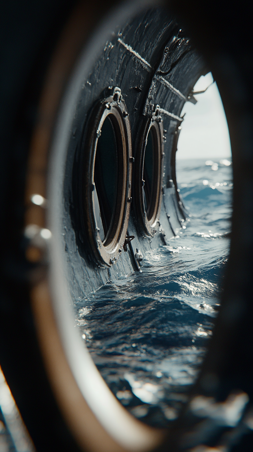 Sailors working below deck, long days at sea.