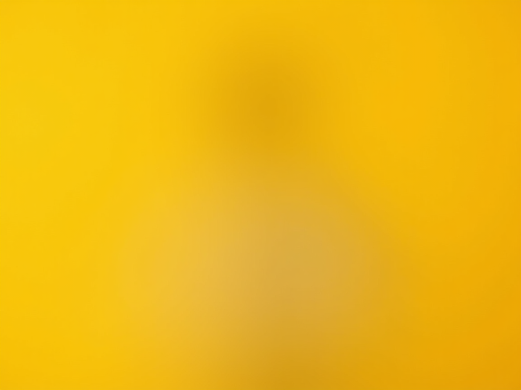 Sales Rep Showcasing Product on Yellow Background