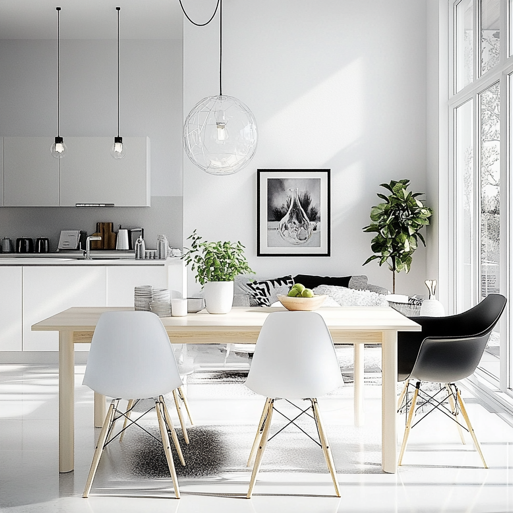 Scandinavian design encourages open plan with versatile spaces.