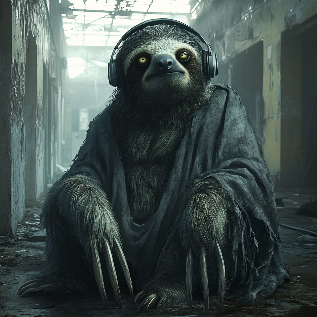 Scary Sloth: Haunting Creature in Abandoned Asylum