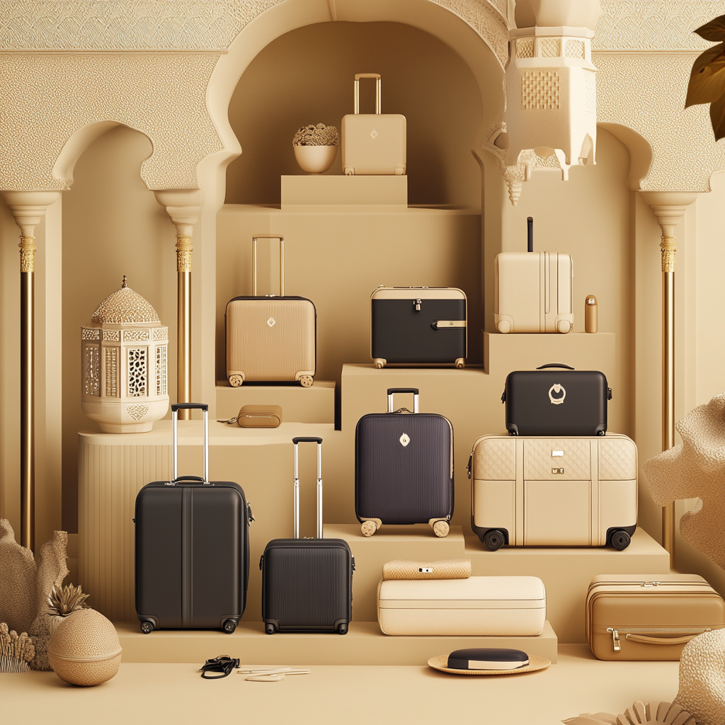 Sophisticated Saudi-inspired luxury luggage brand for travelers