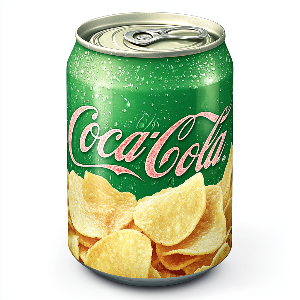 Sour Cream & Onion Coca Cola Can Image.