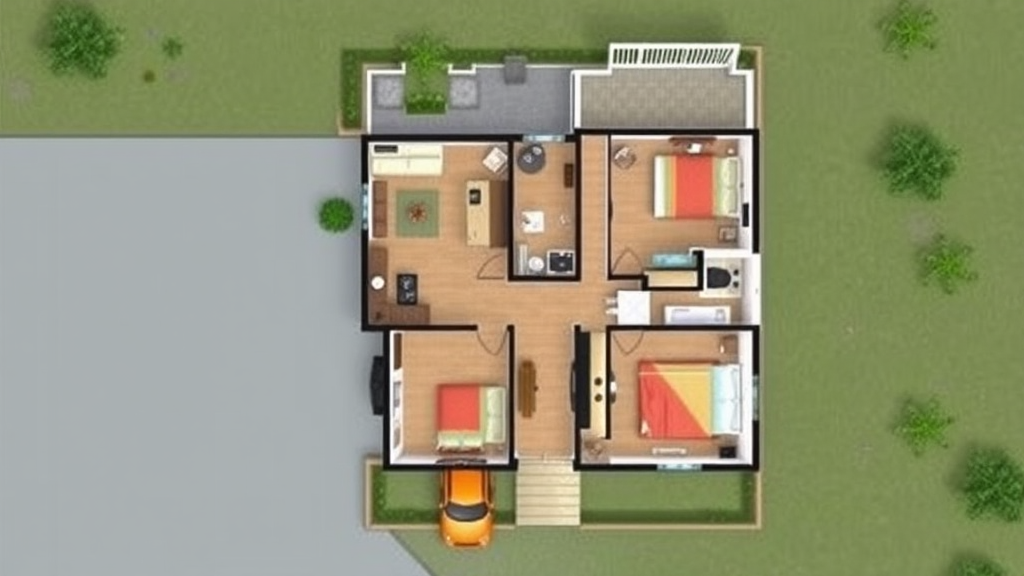 South-Facing Two-Story House with 8 Bedrooms