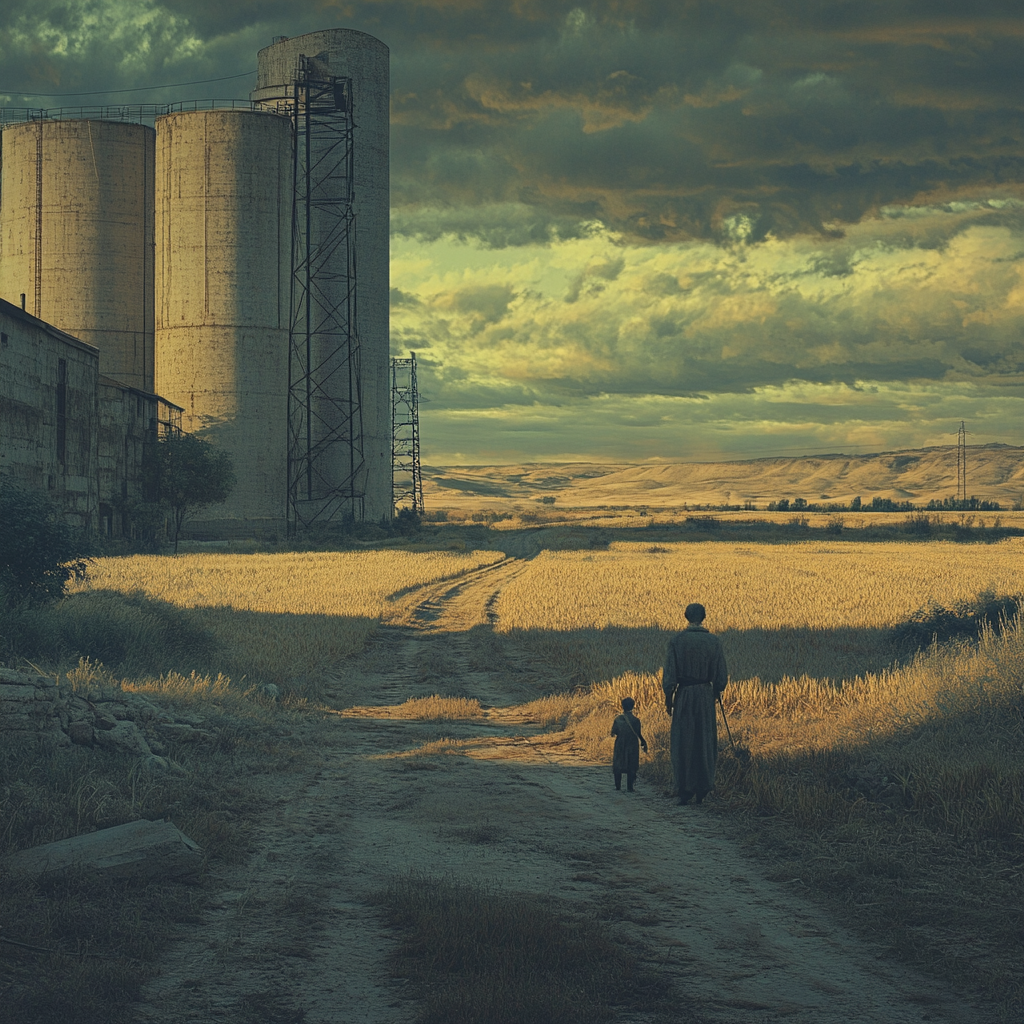 Soviet-era Farmers in 1930s: Hauntingly Surreal Scene, Despair, Starvation