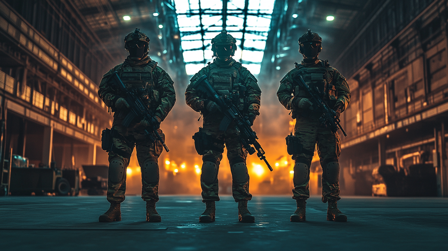 Special Forces Soldiers in Future Hangar