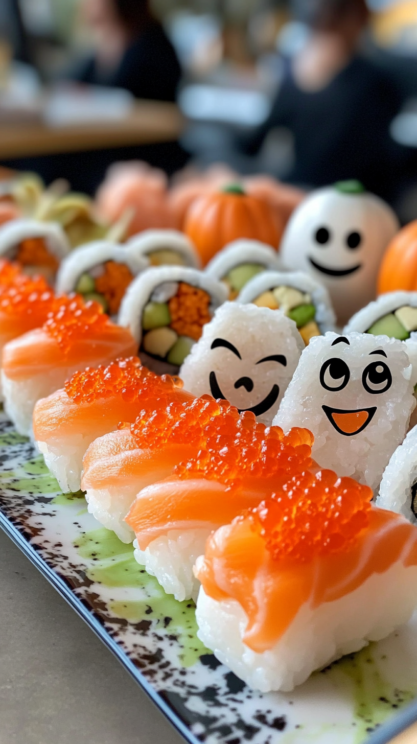 Spooky Halloween Sushi Platter: A Fun Feast