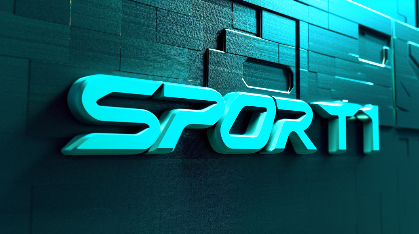 Sport1 logo on turquoise background