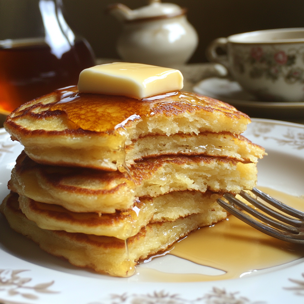 Stack of Buttermilk Pancakes: Fluffy, Golden Delight