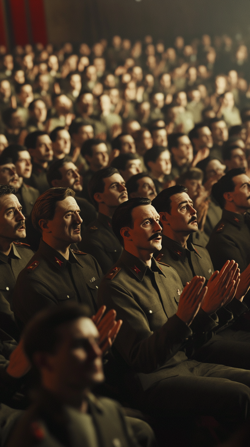 Stalin speech audience clapping for over 11 minutes.