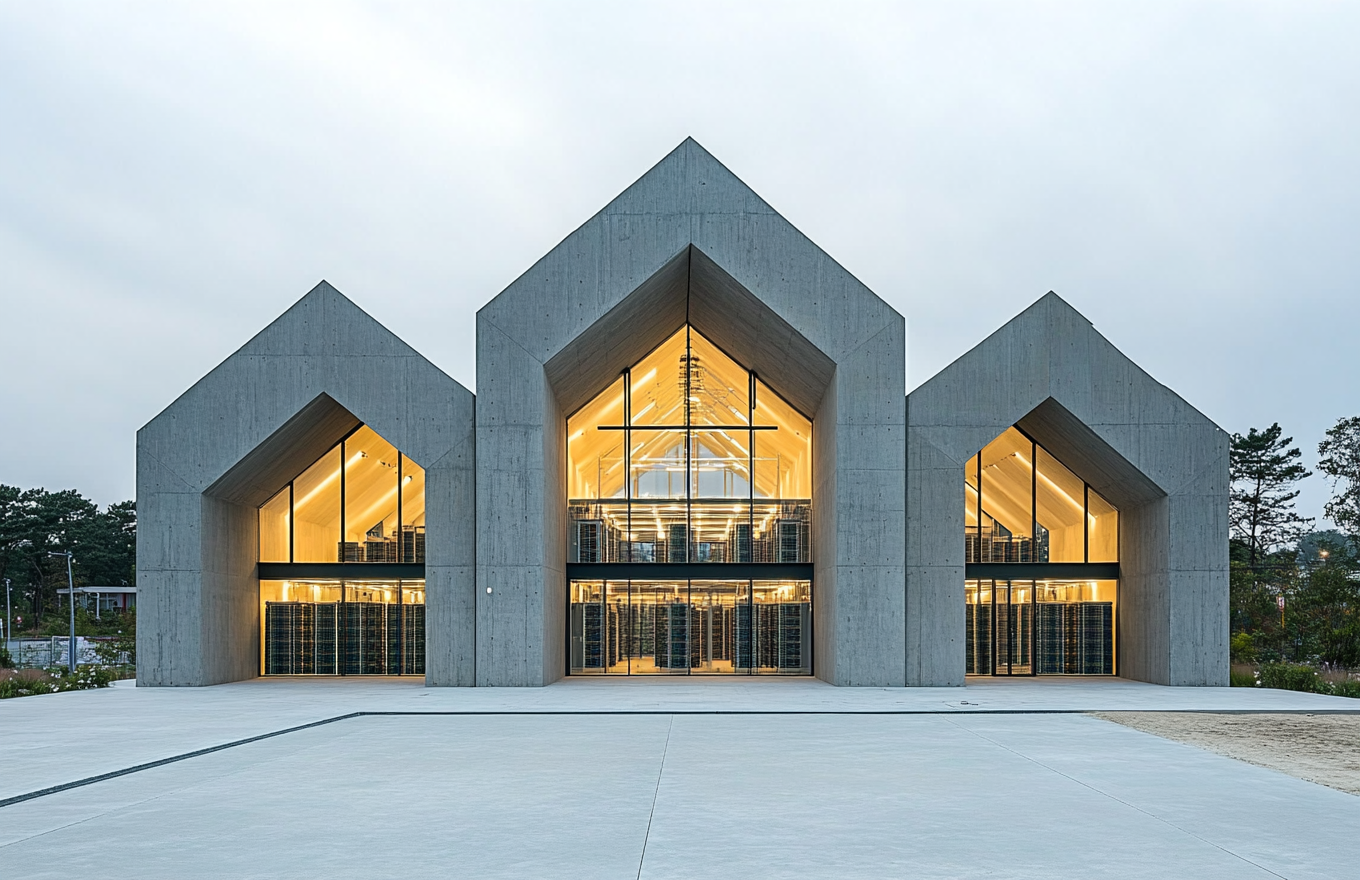 Steven Holl's Powerful Data Center Building Design