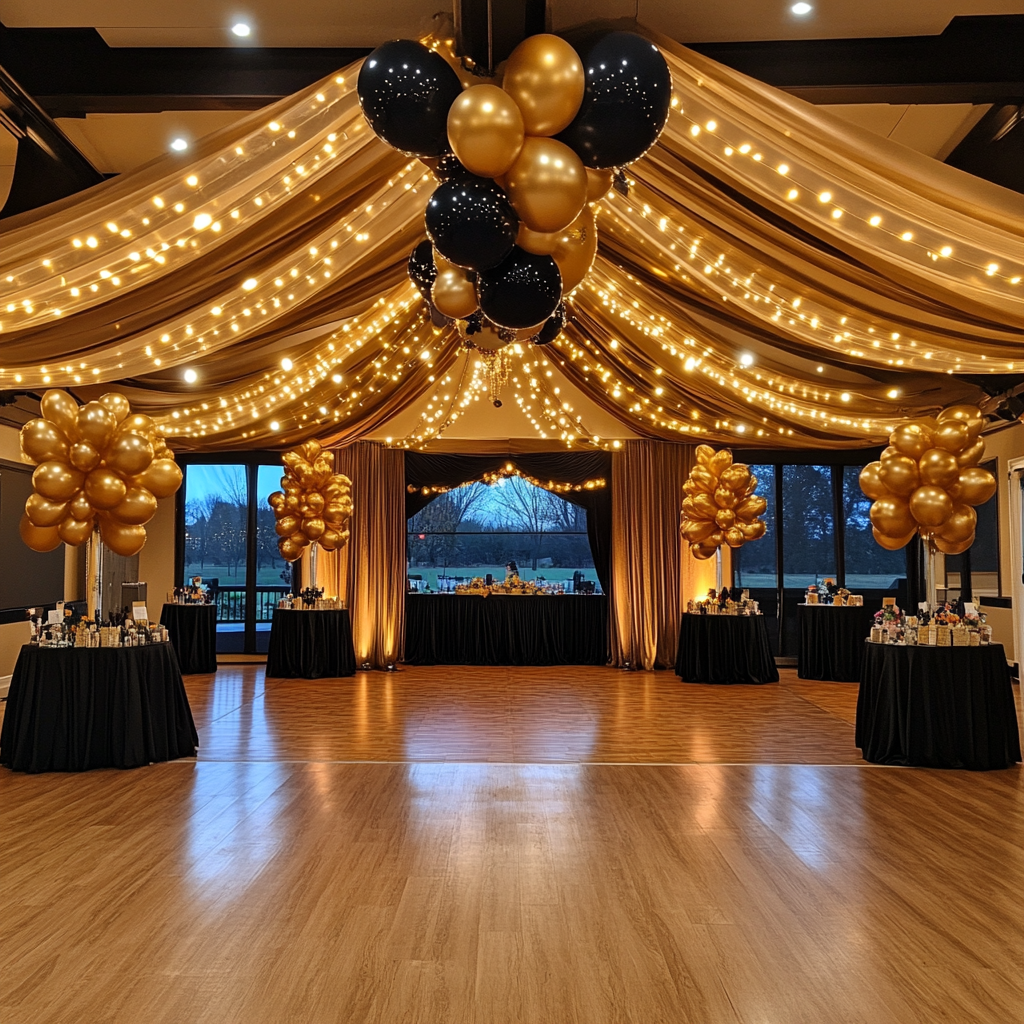 Stunning homecoming dance venue with panoramic view