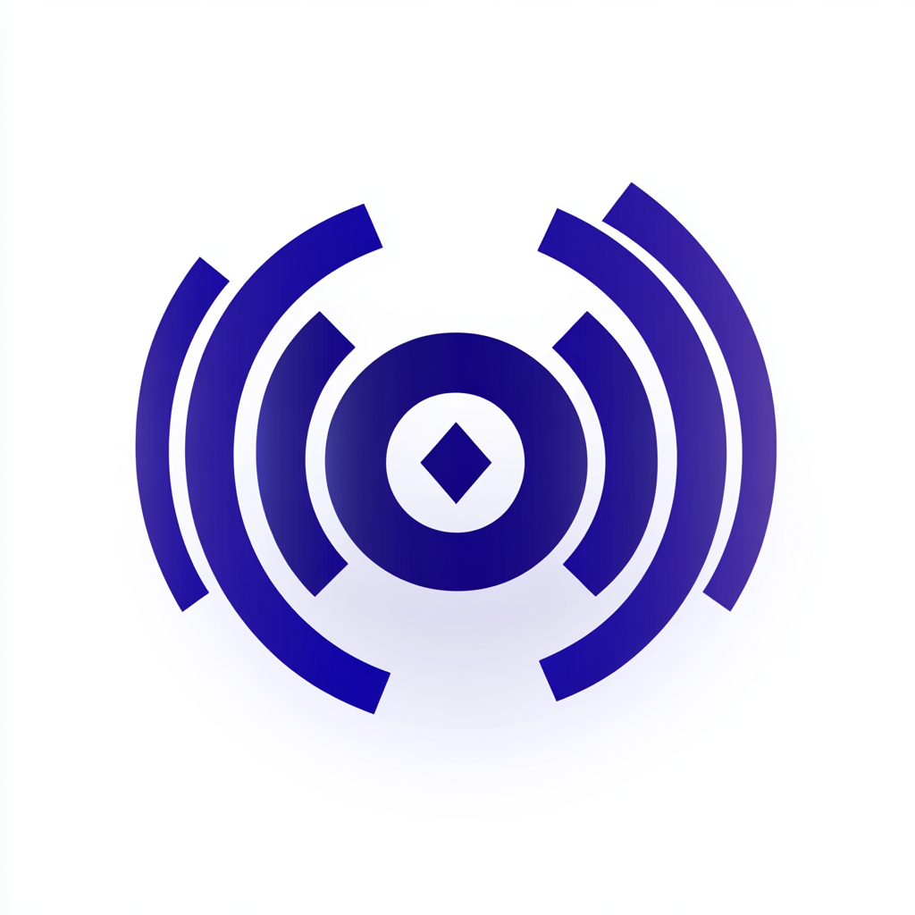 Symbol design for audio manager app with guidelines.