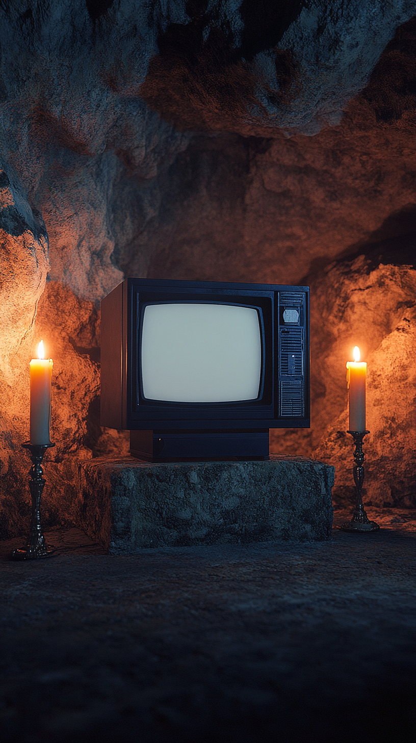 TV in Mysterious Cave