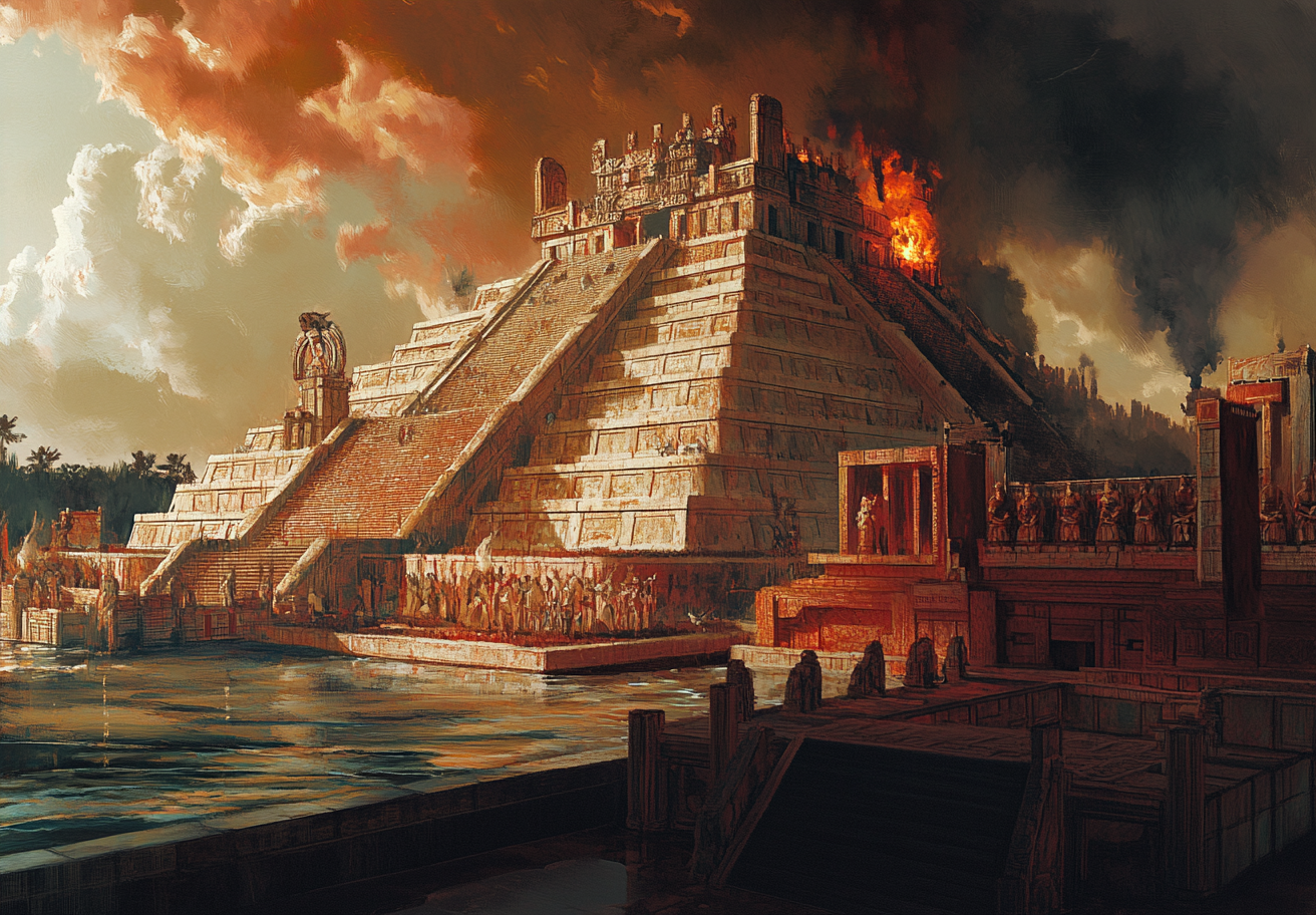 Templo Mayor has shrines to water and sun gods.