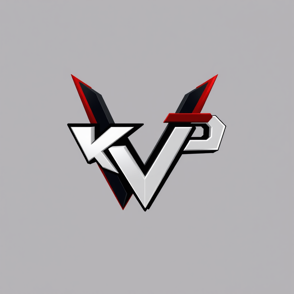 The 3D KVP Esport Gaming Logo