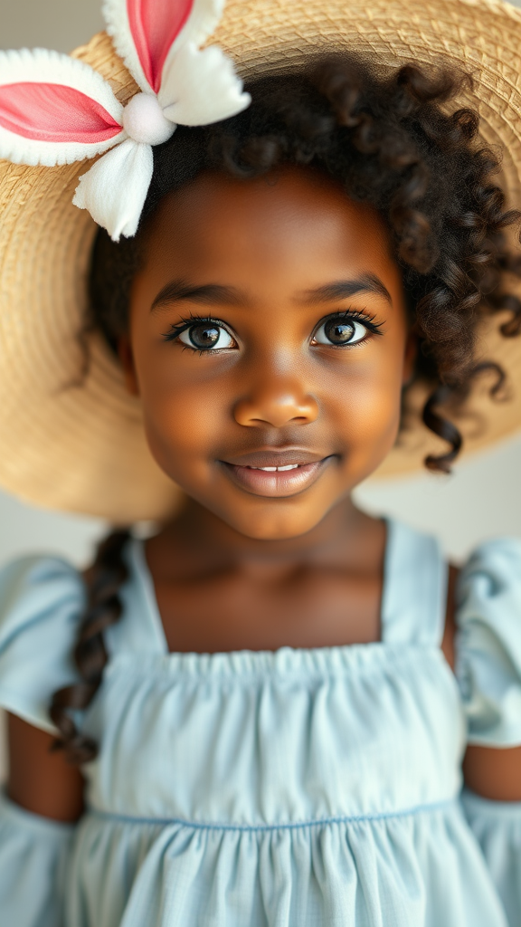 The African American Girl's Easter Celebration