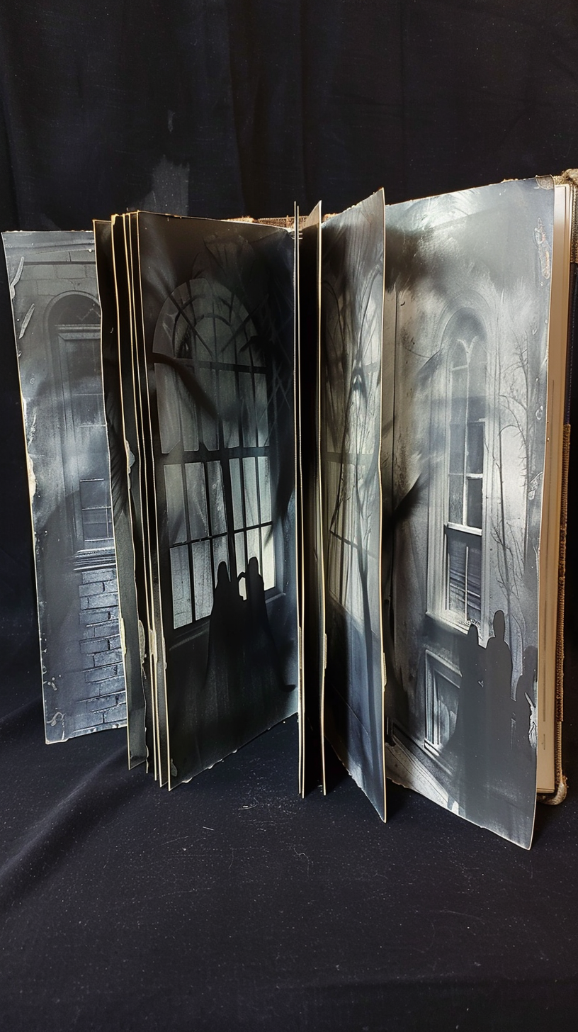 The Babadook pop-up book creating scary images