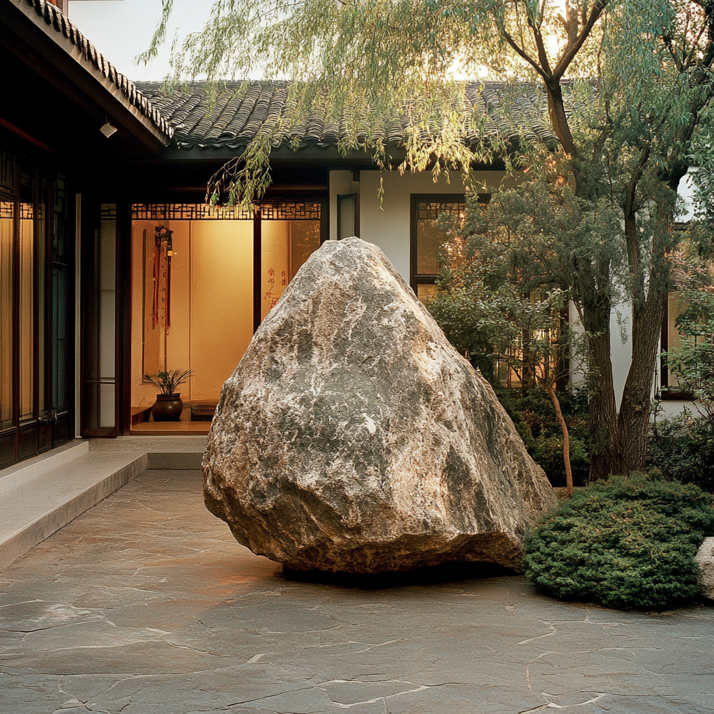 The Big Stone Symbolizes Stability and Supportiveness.