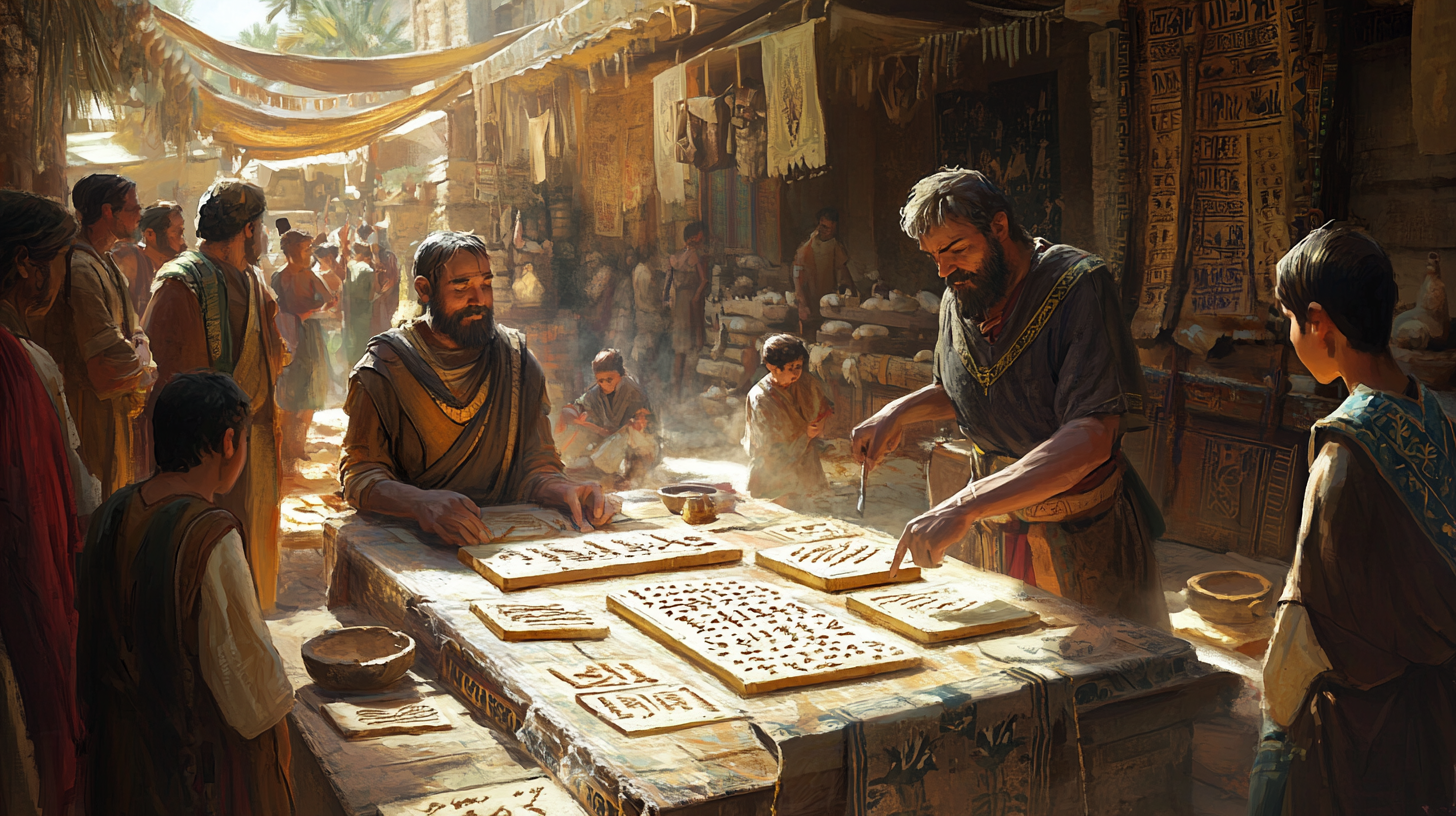 The Birth of Writing in Ancient Uruk Market