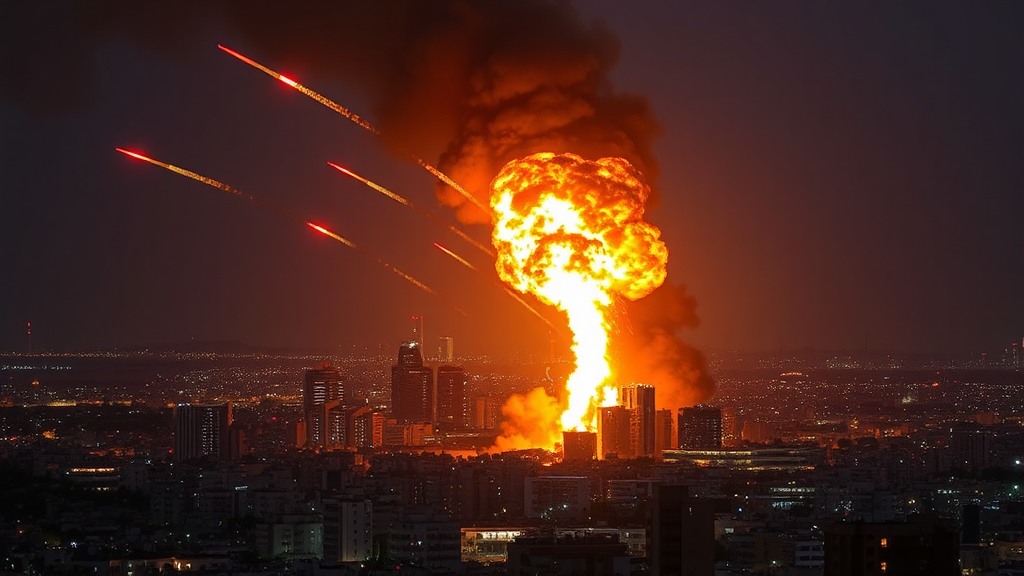 The City of Tel Aviv Under Attack