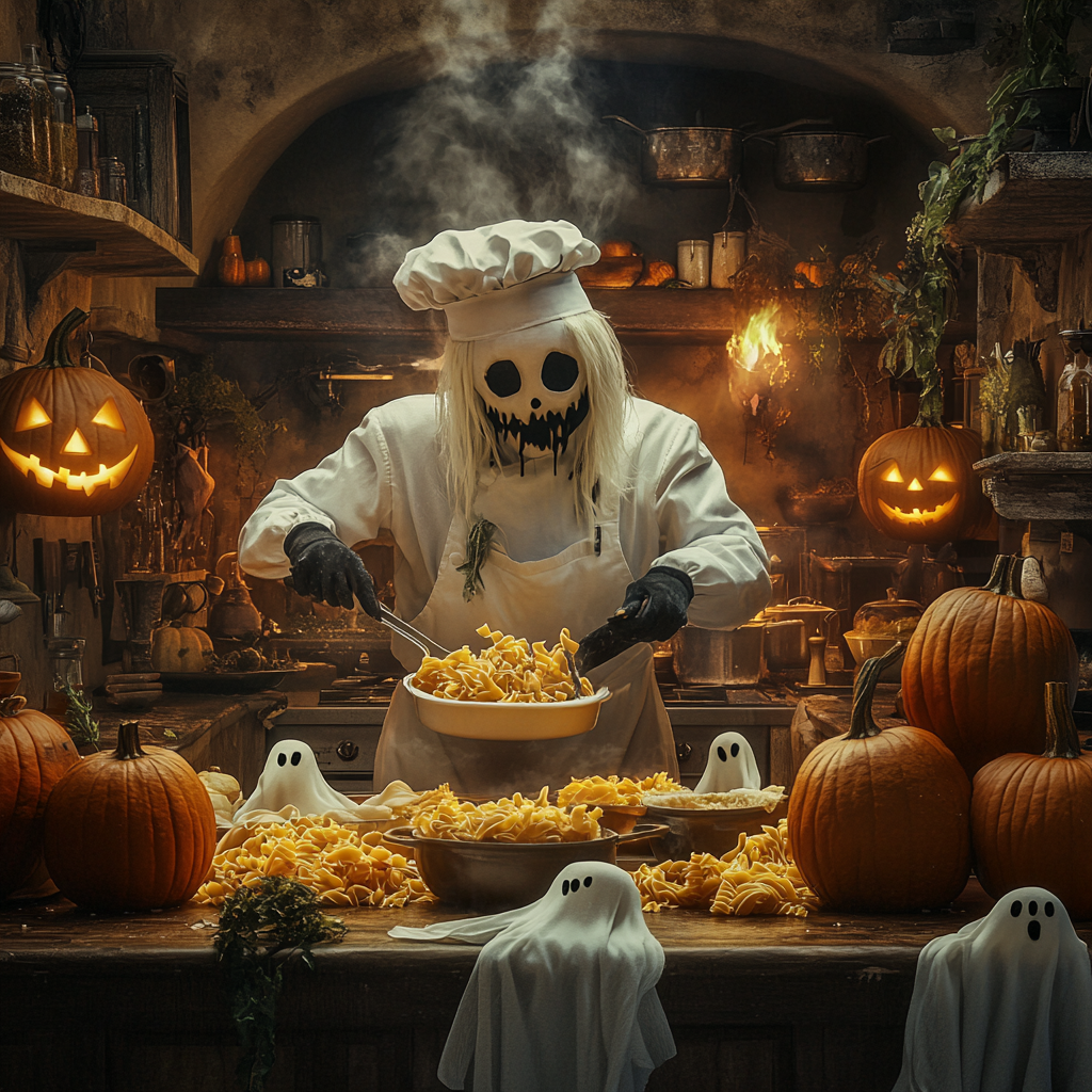 The Creepy Italian Chef Preparing Halloween Dishes