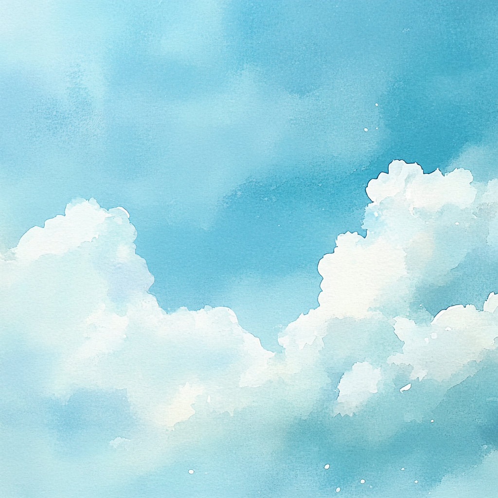 The Cute Clouds in the Daytime Sky