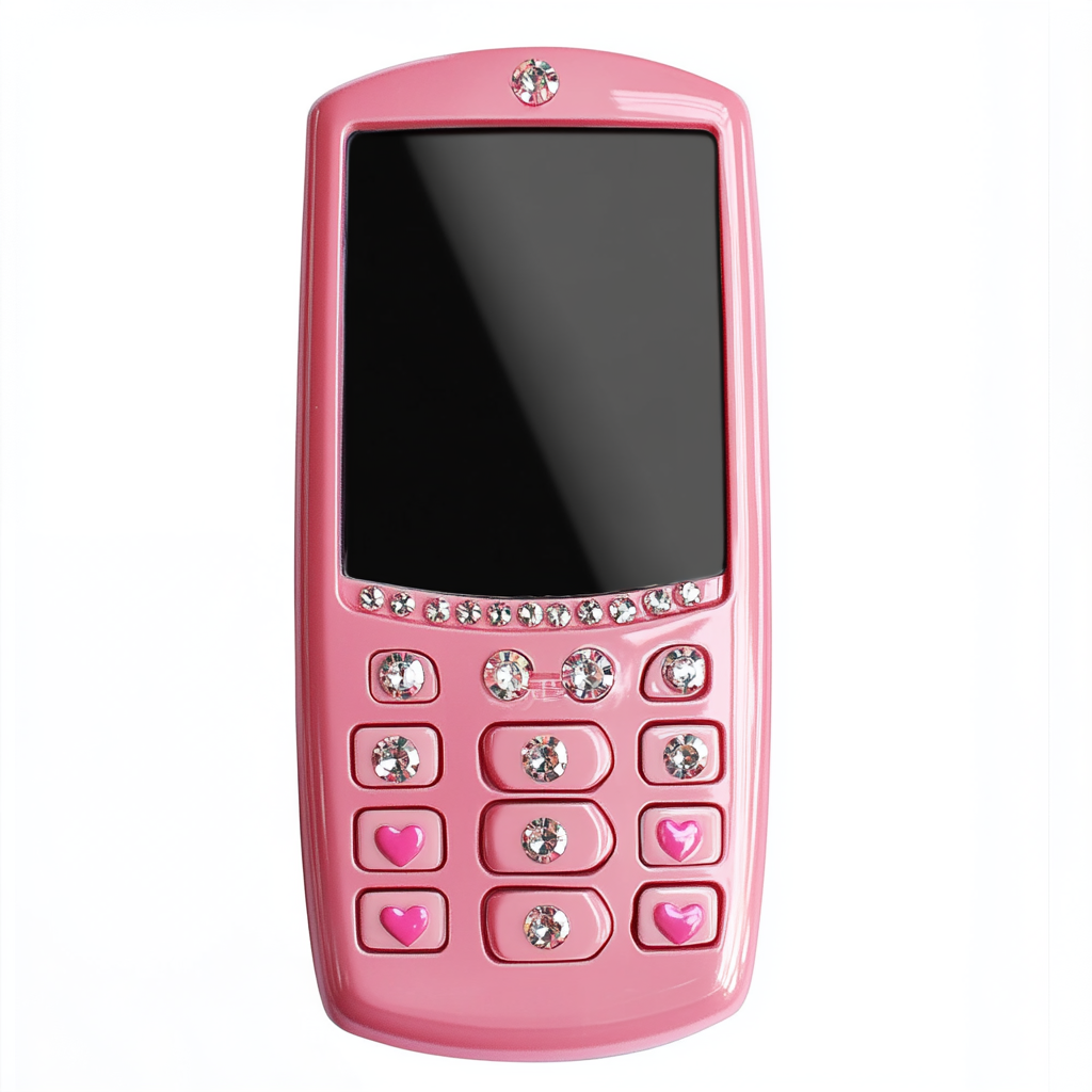 The Cute Pink Retro Mobile Phone