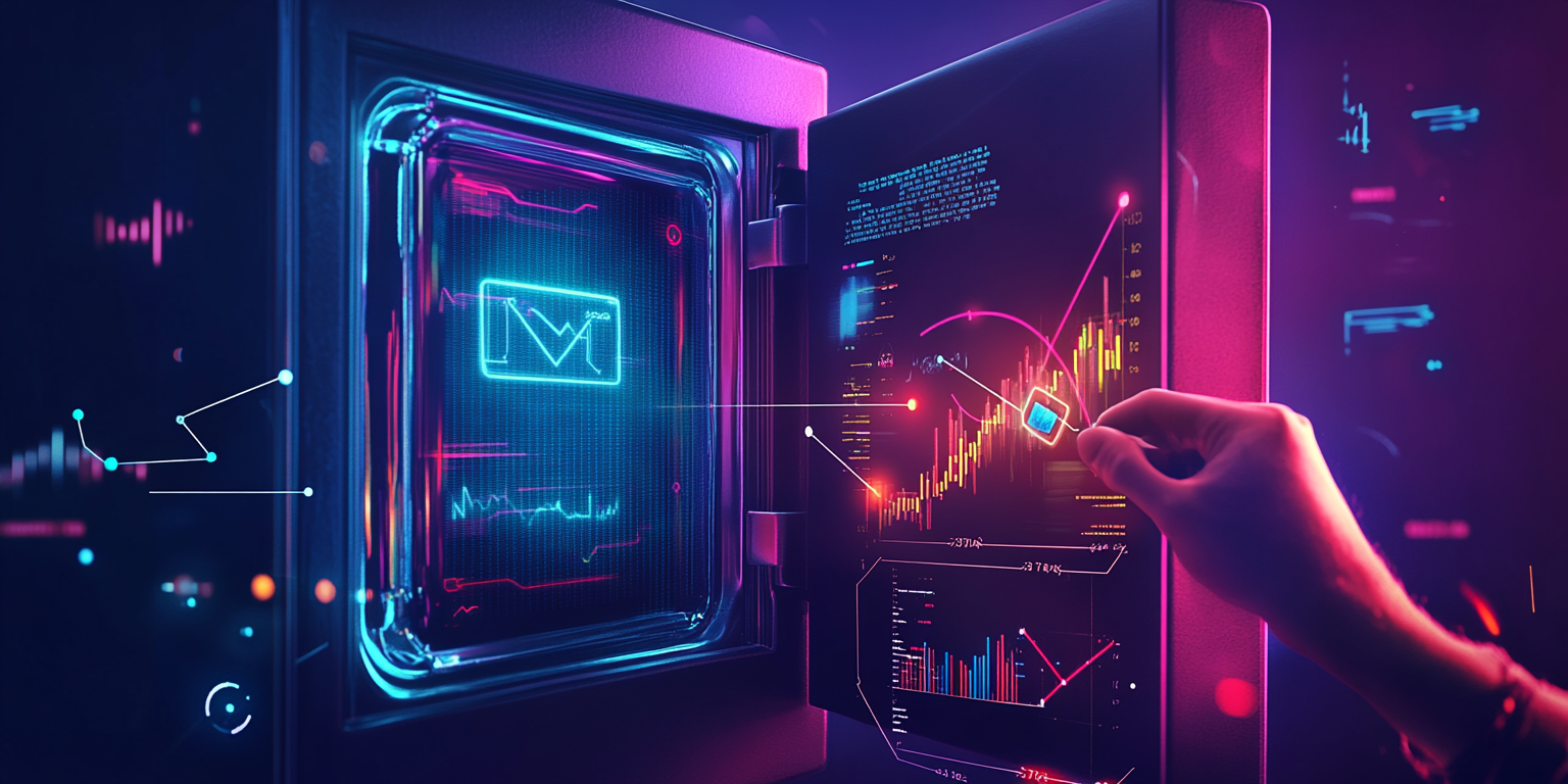 The Data Safe with Digital Key and Graphs