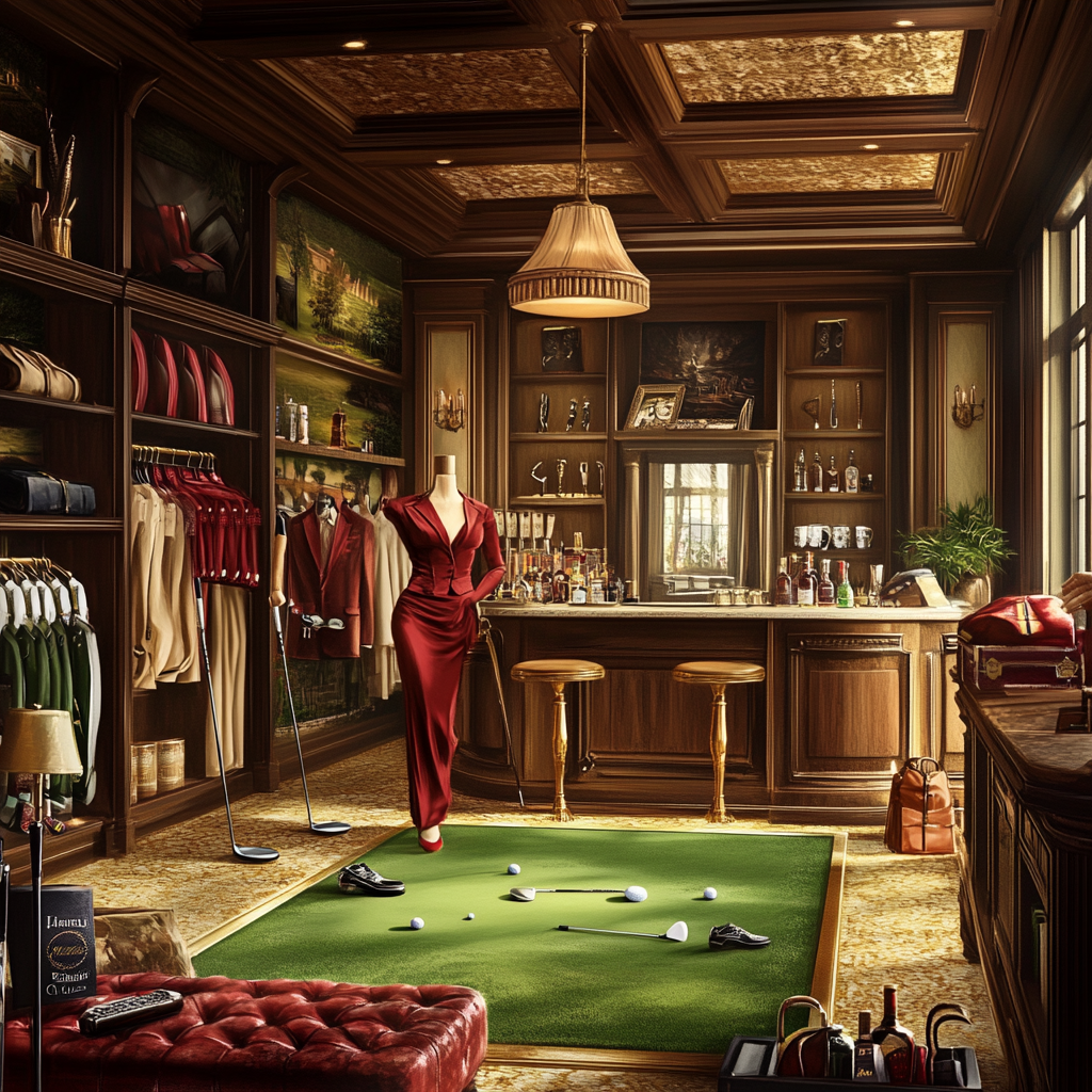 The Elite Swing Golf Shop: where gentlemen relax.