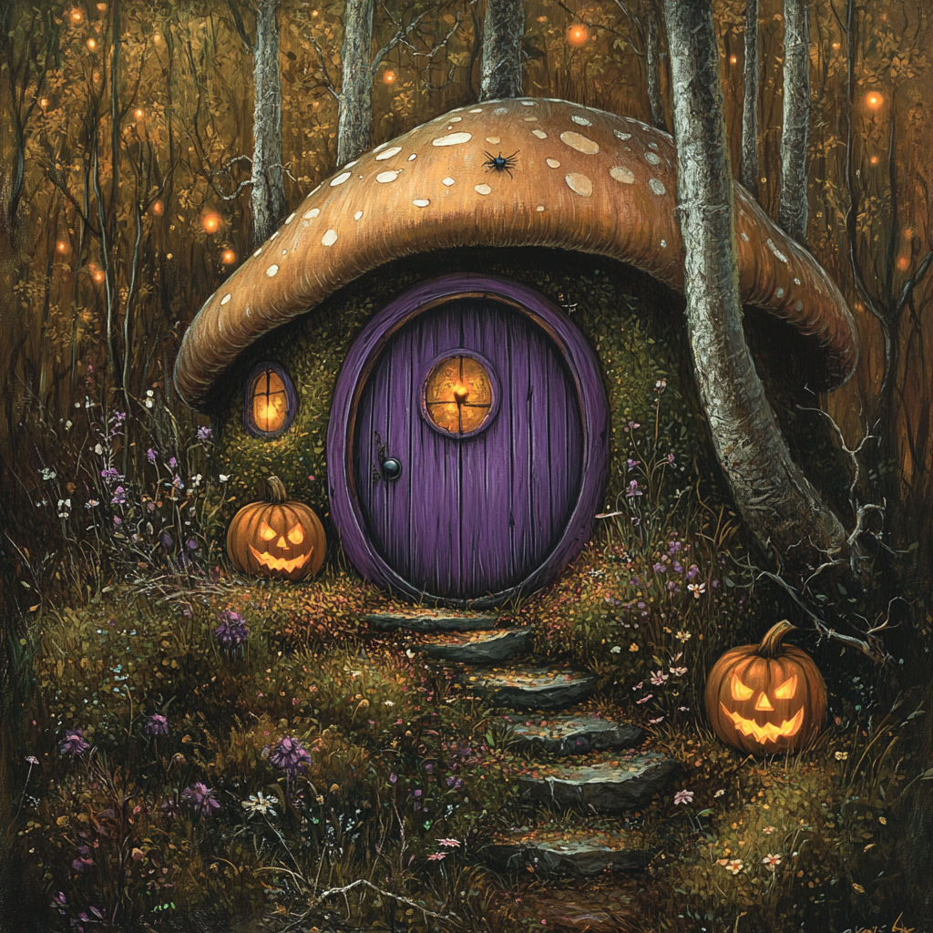 The Enchanted Forest with Purple Door