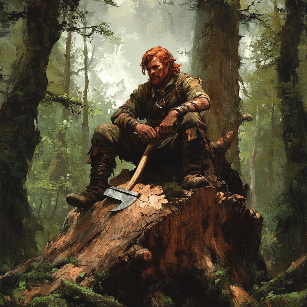 The Friendly Woodsman with a Red Hair