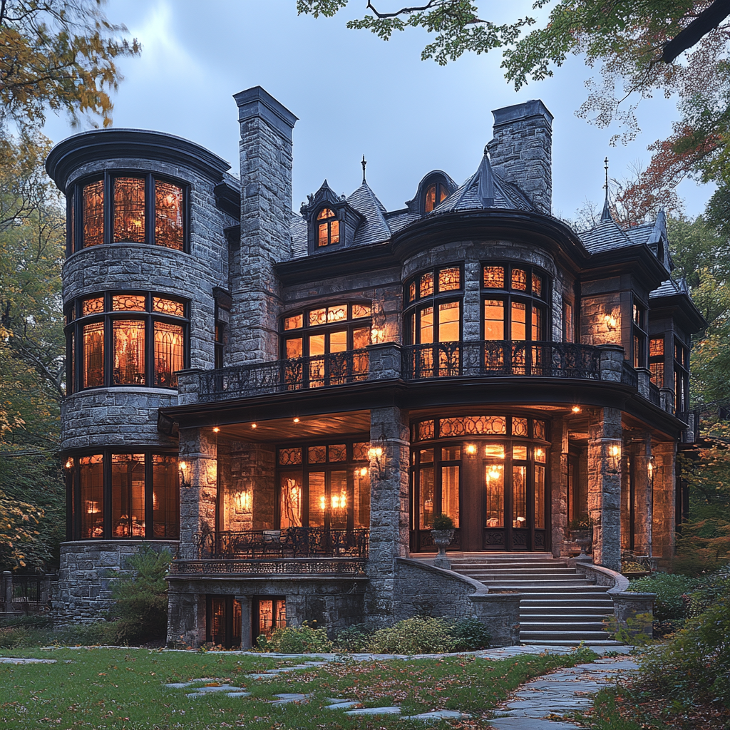 The Fusion of Gothic and Modern Mansion Architecture