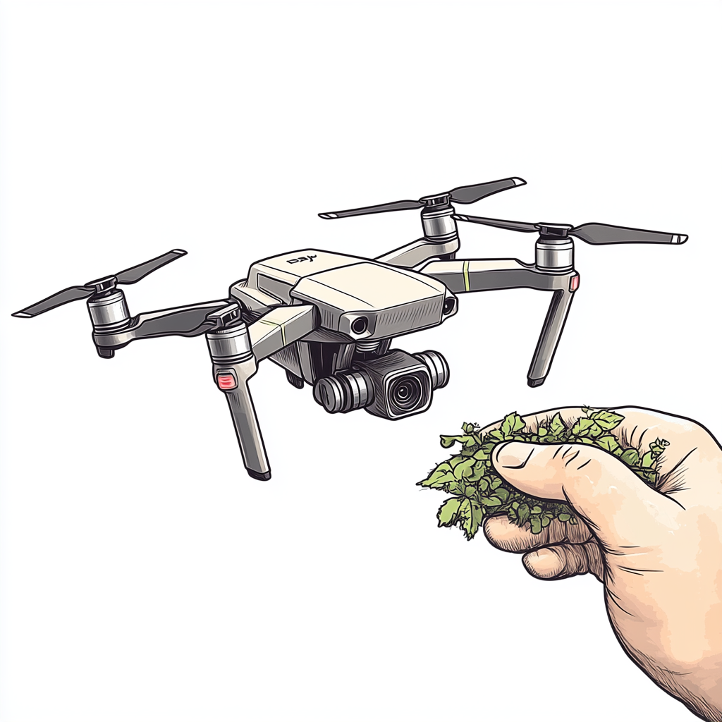 The Gardening Drone: A Children's Book Illustration