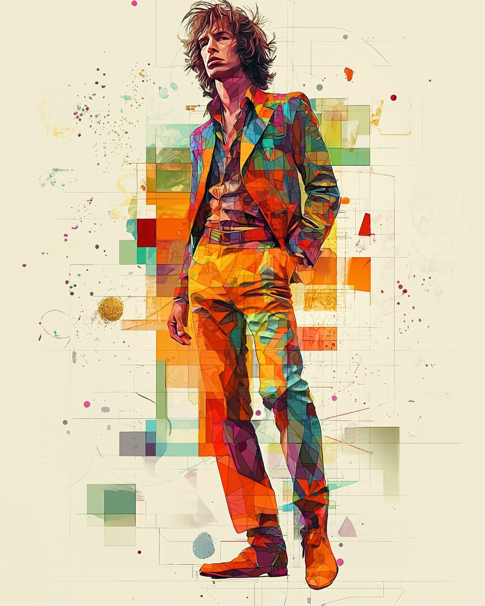 The Geometric Vector Art of Mick Jagger