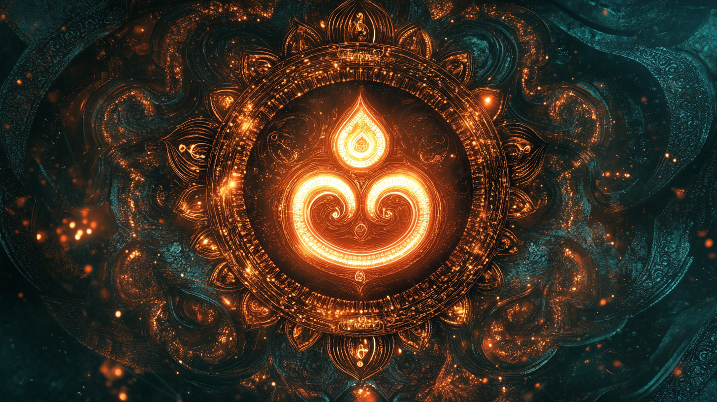 The Glowing Yantra: AI Universe Connection