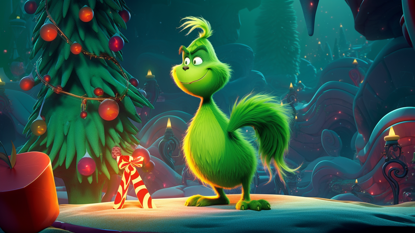 The Grinch's Mischief at Christmas Tree Village